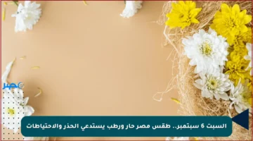 السبت 6 سبتمبر.. طقس مصر حار ورطب يستدعي الحذر والاحتياطات